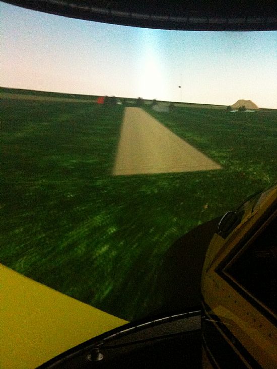 landing strip in simulator